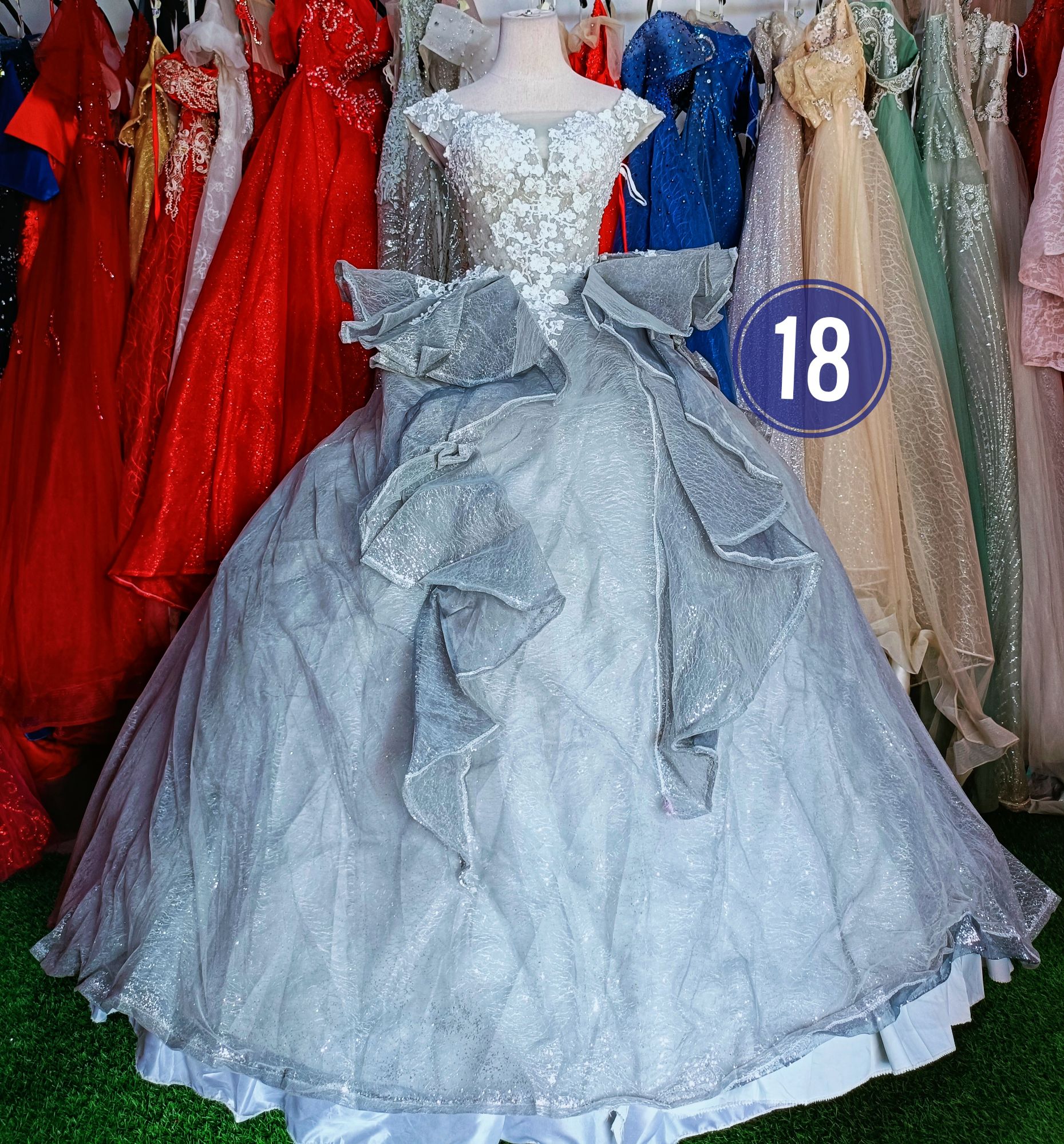 Dark blue tulle long prom dress, blue tulle sweet 16 dress – toptby