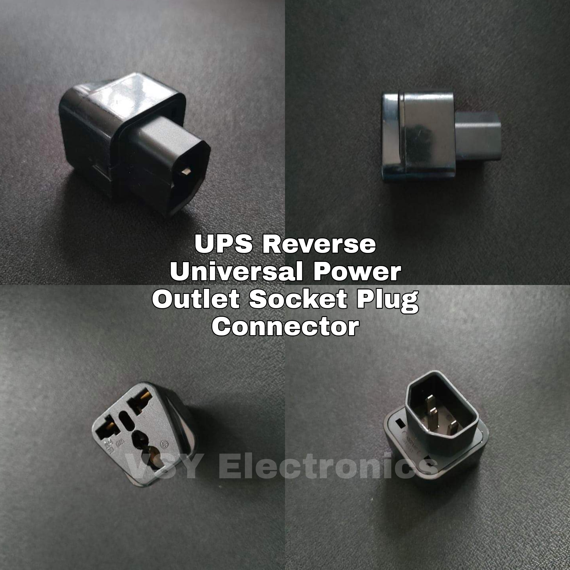 UPS Reverse Universal Power Outlet Socket Plug Connector | Lazada PH