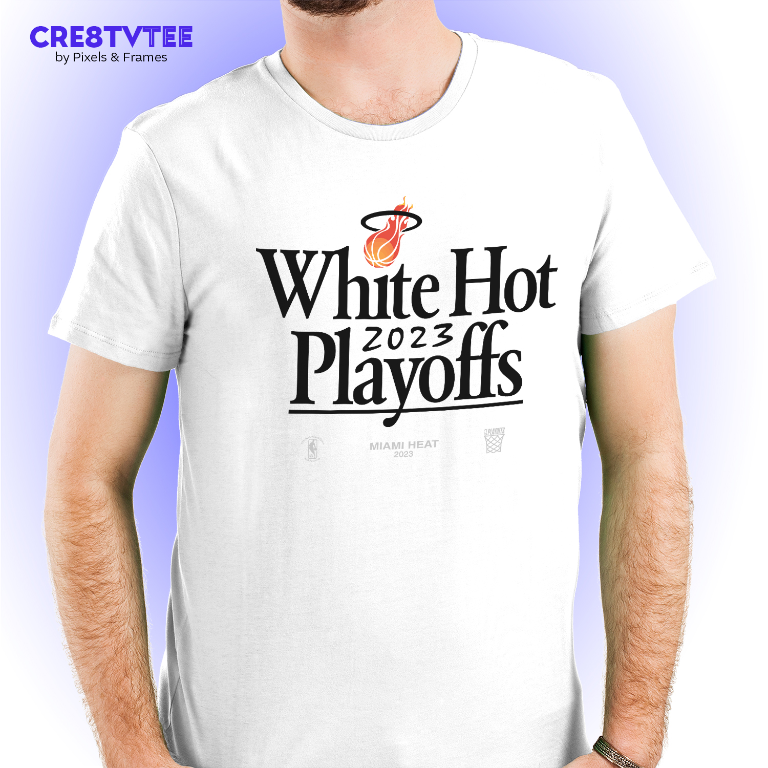 Miami Heat Nike White 2023 NBA Playoffs Mantra T-Shirt - Binteez
