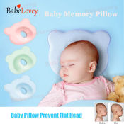 BabeLovey Baby Memory Foam Pillow - Prevent Flat Head