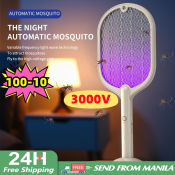 Rechargeable Mosquito Killer Swatter Lamp - High Voltage Efficiency