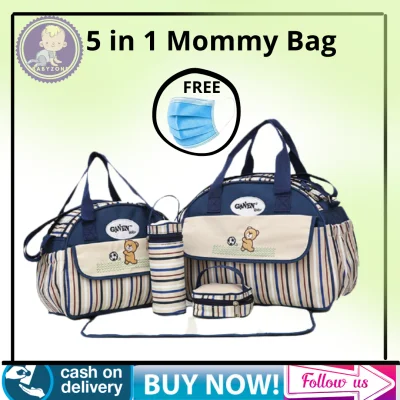 COD 5 in 1 Multifunction Diaper Mommy& Baby bag !! MOmmy And Baby !!with FREEBIES (3)