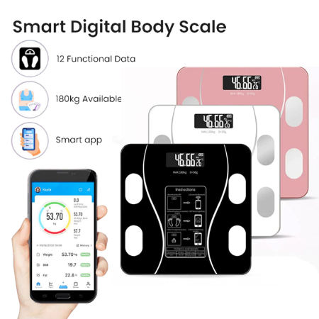 MELEDE Smart Weight Scale with Bluetooth - Precision Health Tracker