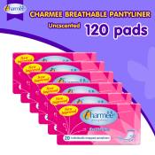 Charmee Breathable Unscented Pantyliner - 6 packs