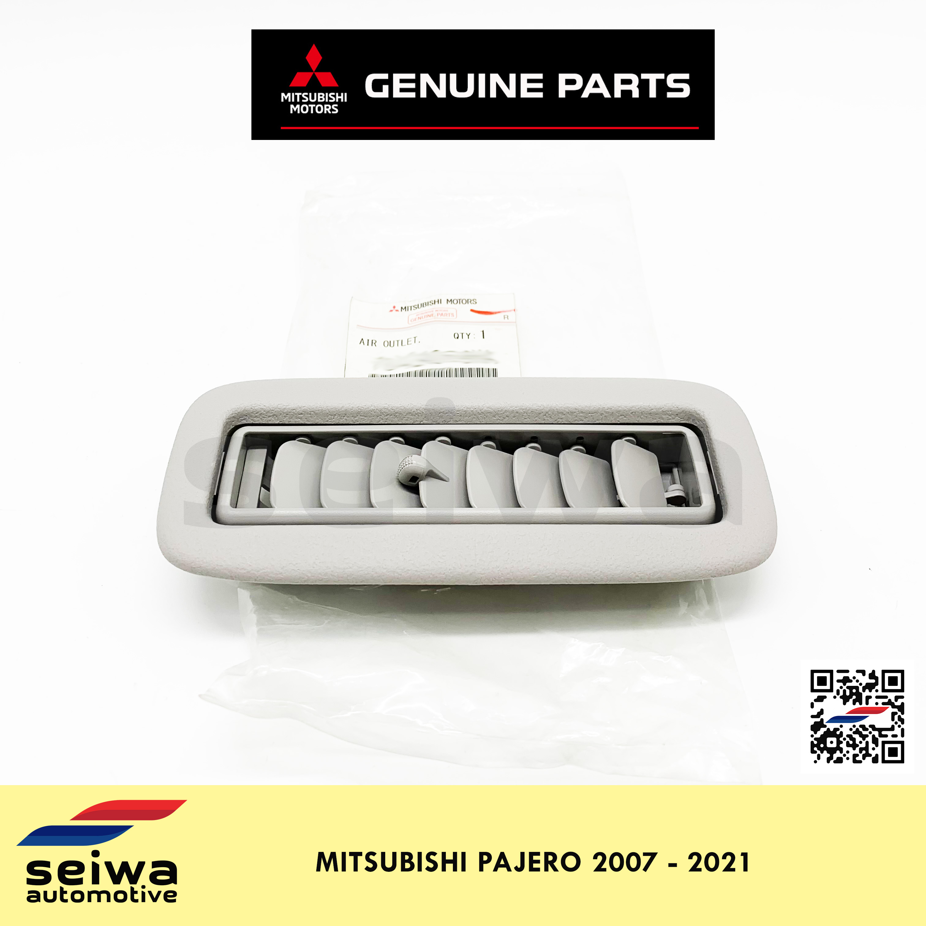 [2007 2021 BK] Mitsubishi Pajero Aircon Vent Rear (1 PIECE Gray)  Genuine Mitsubishi Auto Parts