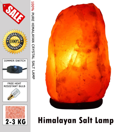 Himalayan Salt Lamp - Authentic Pink Crystal Night Light