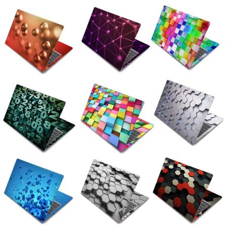 3D Visual Effect Dizzy Illusion Design Laptop Skin Cover Sticker 2 Sheets Waterproof Laminated Laptop Computor Surface Self Adhesive Universal Decals 12 13 14 15 15.6 inchs for Macbook Air Lenovo HP Acer Asus Sony