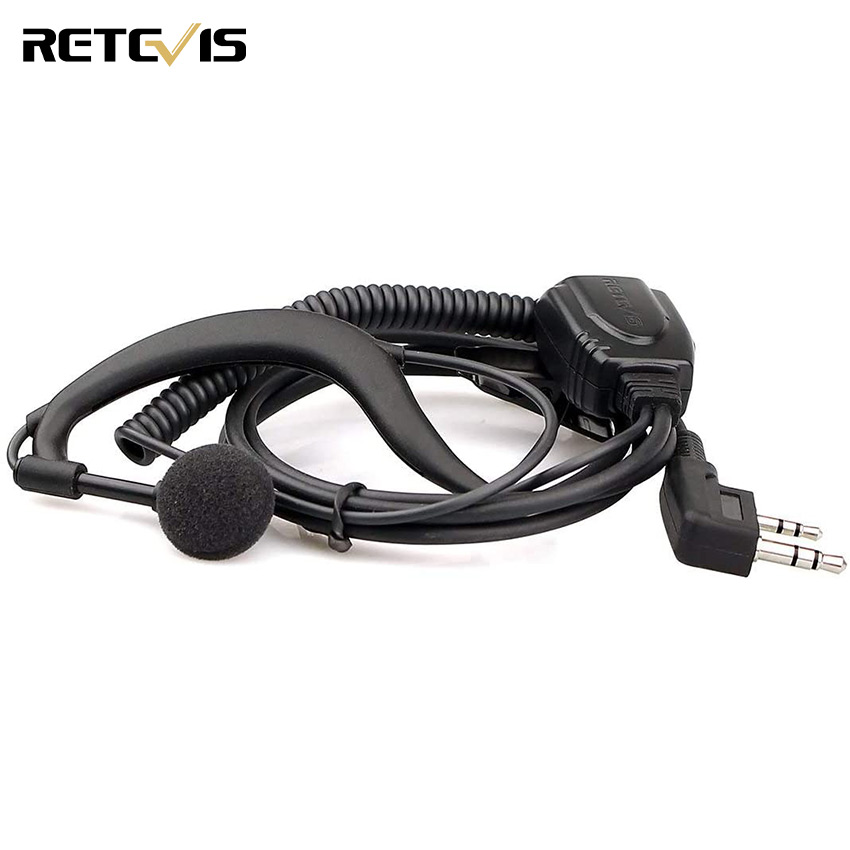 Retevis EEK012 Adjustable D-shaped Headset with PTT Microphone Compatible  with Kenwoods Two Way Radio BAOFENG UV5R 888S Retevis RT24 RT27 Walkie  Talkies Headset (1 pcs) Lazada PH