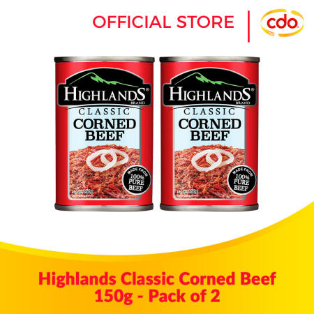 HIGHLANDS Classic Corned Beef 150g - Pack of 2