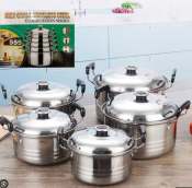 Keimav Stainless Steel 5PC Pot Set