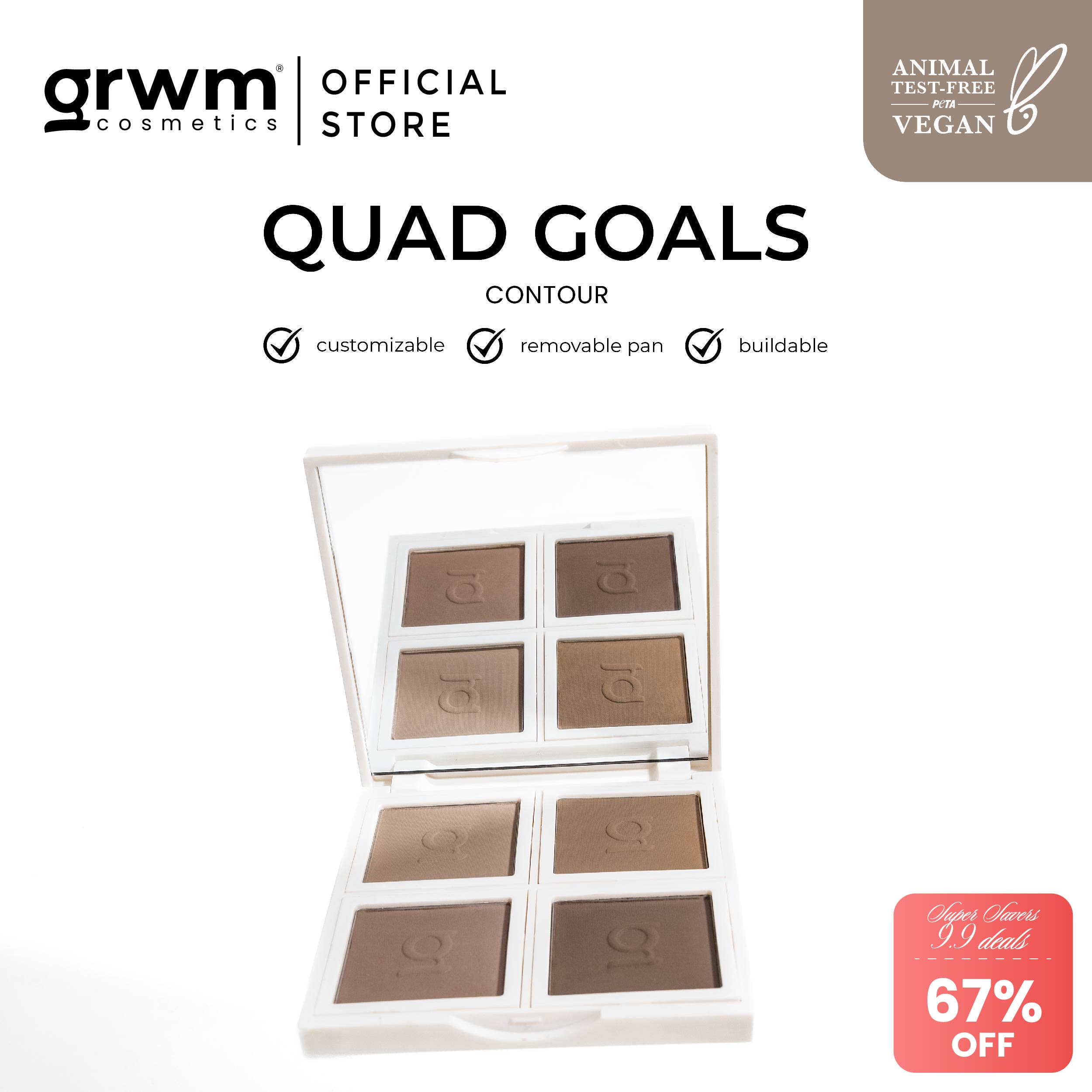Discount on Grwm Cosmetics  shoes - SKU:  Quad Goals - Contour