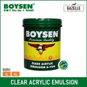 Boysen Clear Gloss Acrylic Emulsion B700 - 1L / 4L