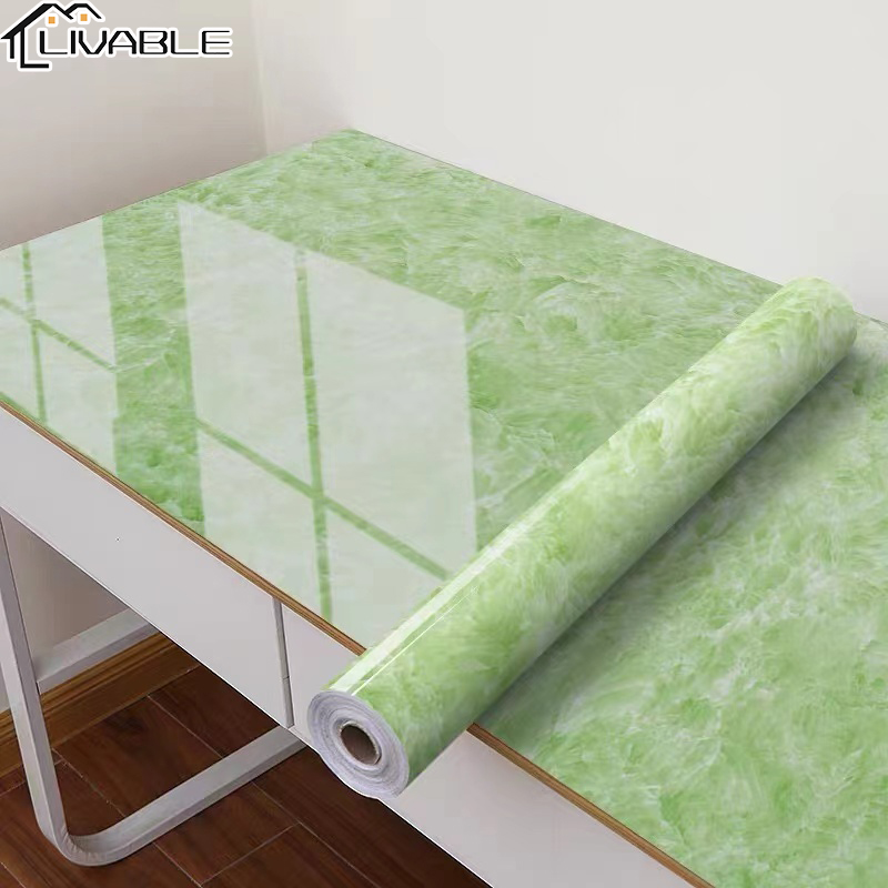 LIVABE Marble Wallpaper Selfadhesive Kitchen Decorate Wallpaper Roll Countertop Waterproof Oil Proof Thickening Stickers - Image 3