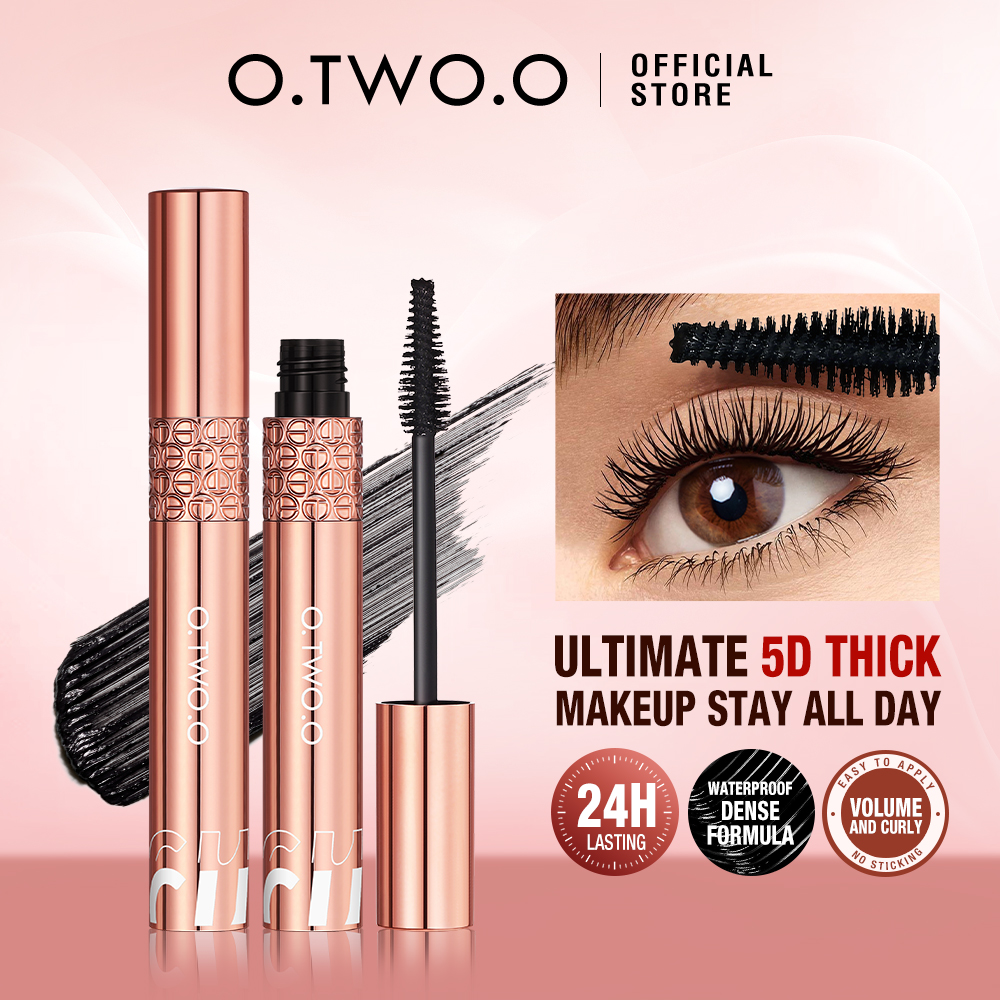 Discount on O.Two.O  shoes - SKU: O.Two.O Black Mascara Lengthens Eyelashes Extension Waterproof 5d Silk Fiber Mascara Extra Volume Ma