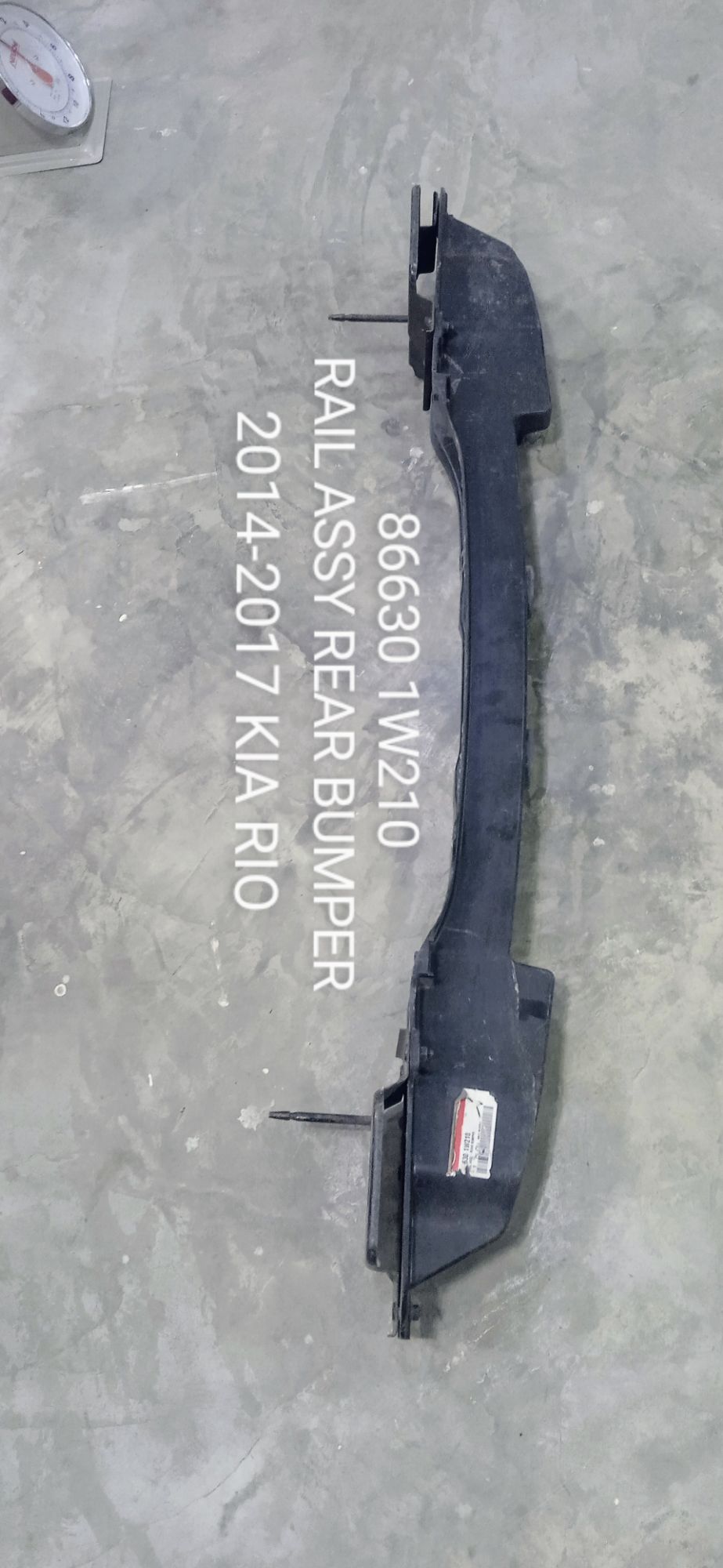 RAIL BUMPER FOR KIA RIO P/N # 86630 1W210 Mobis Black Rear Rail