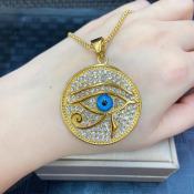 Horus Eye Wealth Amulet Necklace - Lucky Fortune Destiny Charm