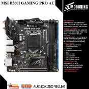 Msi B360I Gaming Pro AC Desktop 9TH/8TH Gen Motherboard B360 Socket Lga 1151 i3 i5 i7 DDR4 32GB Preloved