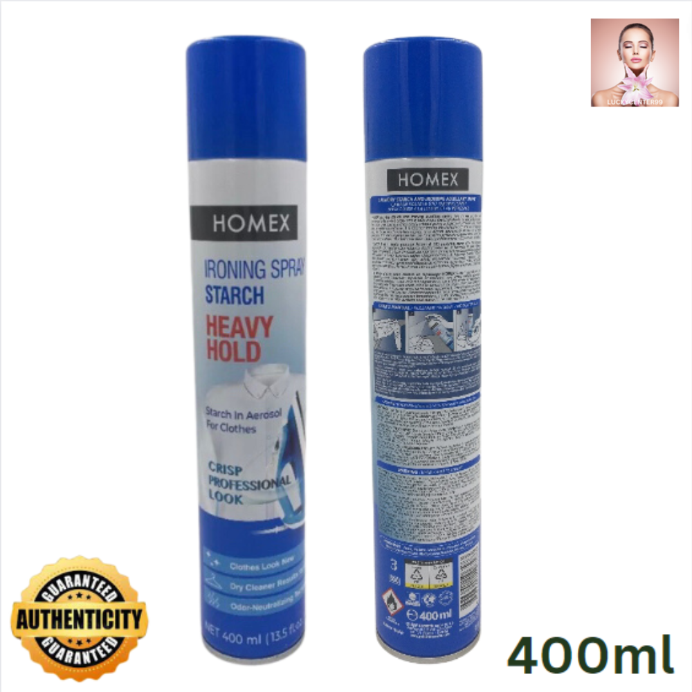 Glide Easy Iron/ with Fabric Protection/ Starch Spray 500ml Ironing powder  pure and fresh bouquet tanggal gusot