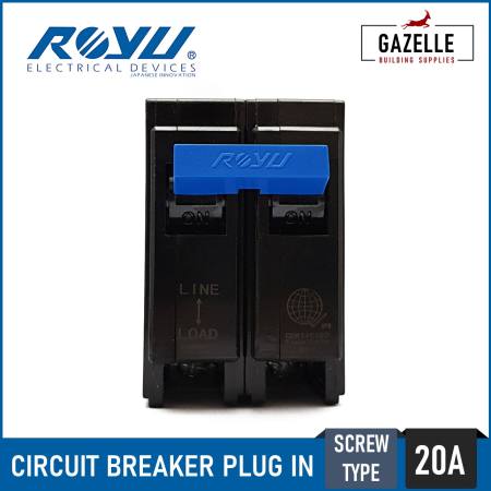 Royu 20A Circuit Breaker Plug-In / Bolt On