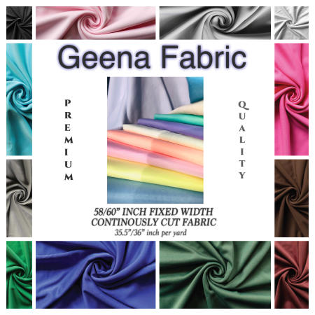 Geena Pongee Fabric - 60 Inch Raw Tela Yard Sale