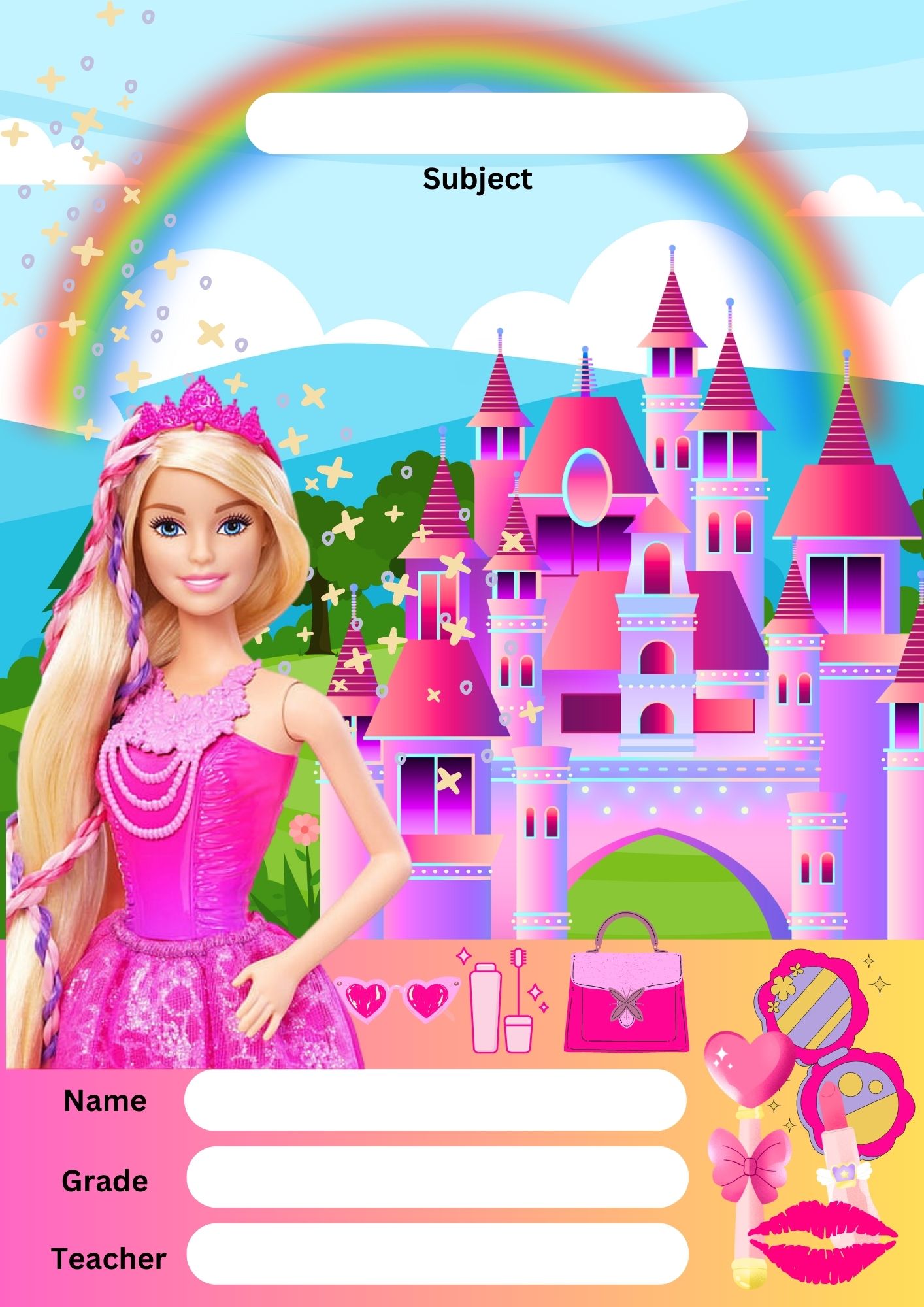 Barbie notebooks for school online