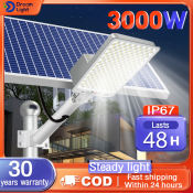 DL Solar Street Light: High Brightness, Waterproof, 3000W LED