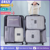 Travel Luggage Bag Set with Organizer and Waterproof Mesh