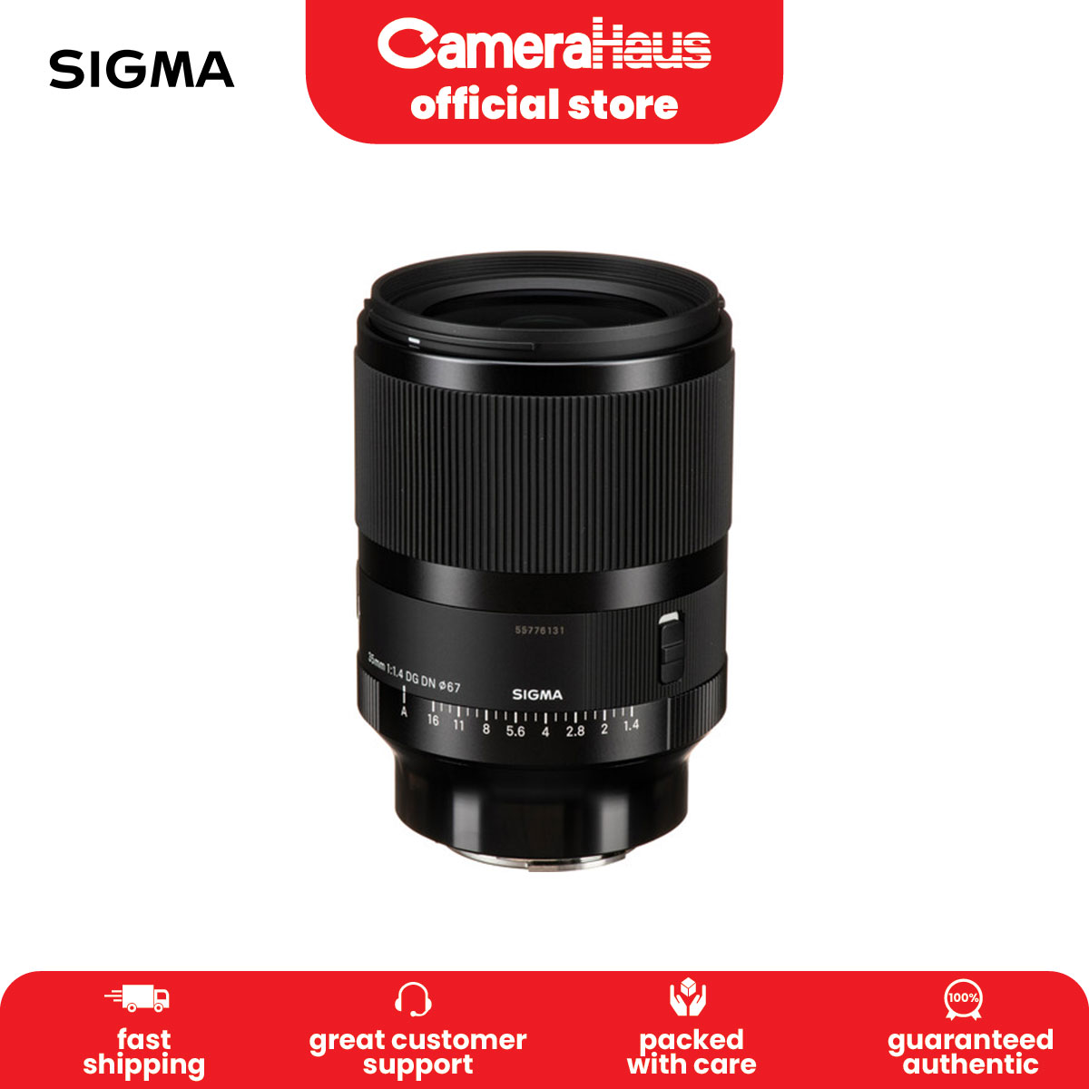Sigma 35mm DG DN Art Lens for Sony E Wide-Angle Lens With