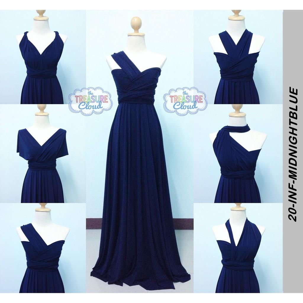 Infinity dress styles navy blue best sale