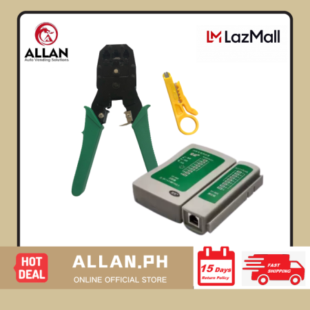 Allan Network Crimping Tool and Cable Tester Combo