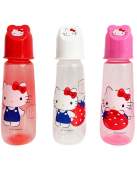 Hello Kitty 9oz Baby Bottle with Characterhood and Silicone Nipple