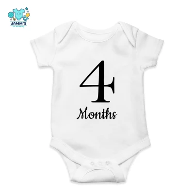 Baby Onesies Four Months Old Milestone - 4 Months (1)
