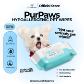 PurPaws Hypoallergenic Pet Wipes - Alcohol Free & Plant-Based