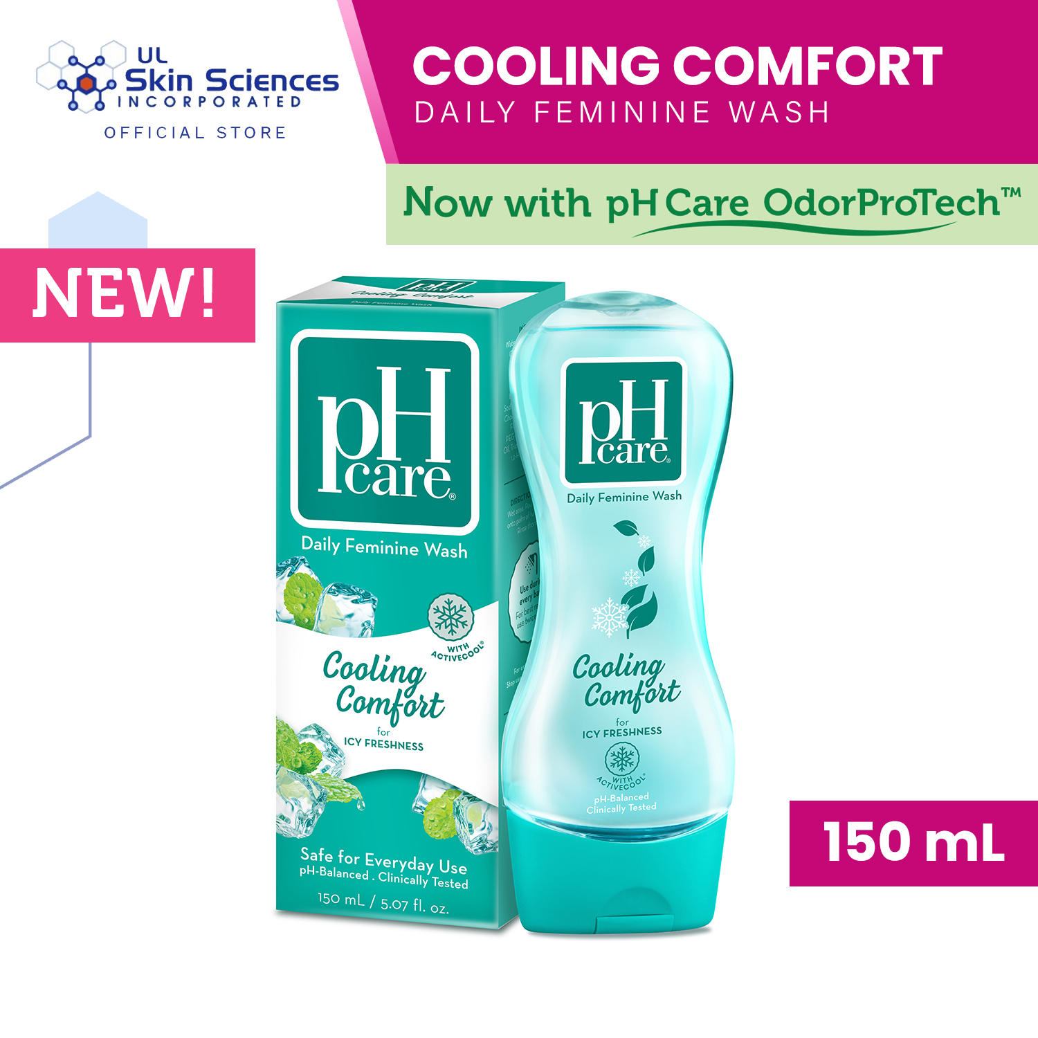 pH Care Daily Feminine Wash Cooling Comfort 50mL