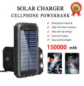 Panesonic Solar Power Bank - Waterproof Portable Phone Charger