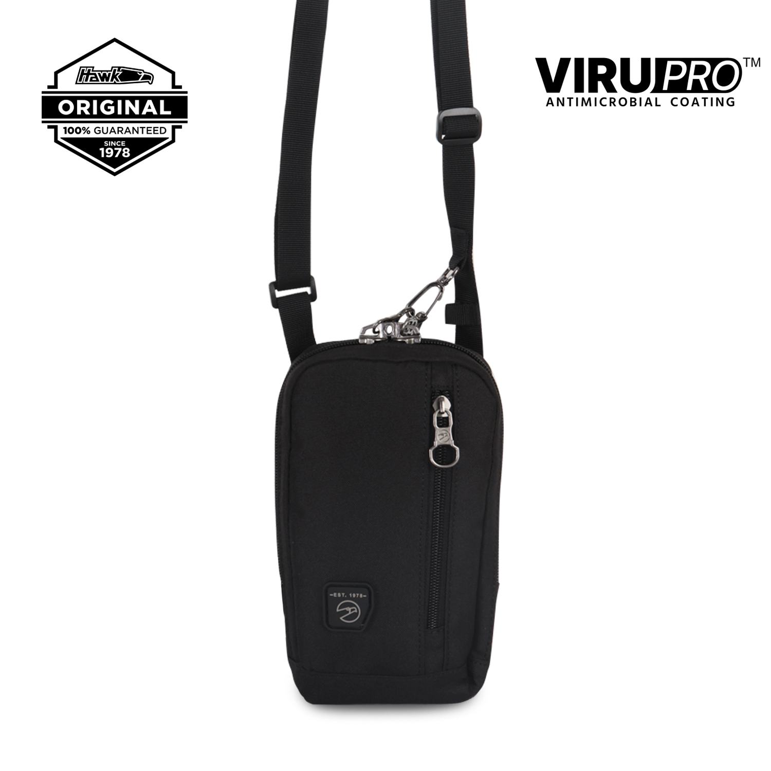 Hawk 5821 Sling Bag with VIRUPRO Anti Microbial Protection Anti Theft RFID Protected