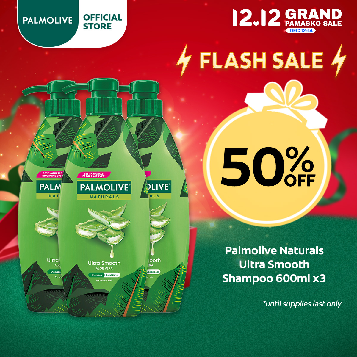 Lazada Philippines - Palmolive Naturals Ultra Smooth Shampoo 600ml, Pack of 3