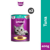 WHISKAS Wet Cat Food Canned – Tuna Flavor 400g