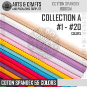 Starbox Cotton Spandex Fabric - 55 Colors, Per Yard & Kilo