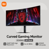 XIAOMI 34" Curved Gaming Monitor - Ultra-wide, 144Hz Refresh Rate