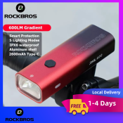 RockBros MTB Headlight: Waterproof, Rechargeable, 600 LM Bike Light