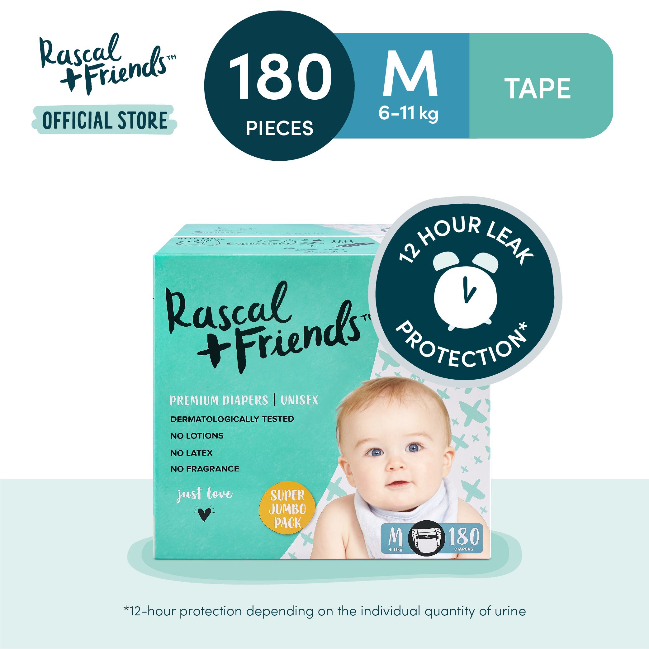 Rascal + Friends Tape Diapers Newborn (Jumbo Pack - 80 pcs), Babies & Kids,  Bathing & Changing, Diapers & Baby Wipes on Carousell