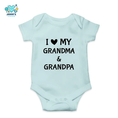 Onesies for Baby - I love my Grandma & Grandpa - 100% Cotton (3)