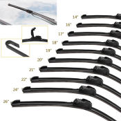 BananaType Hybrid Car Wipers - Universal Windshield Blades by ATTACK SHARK