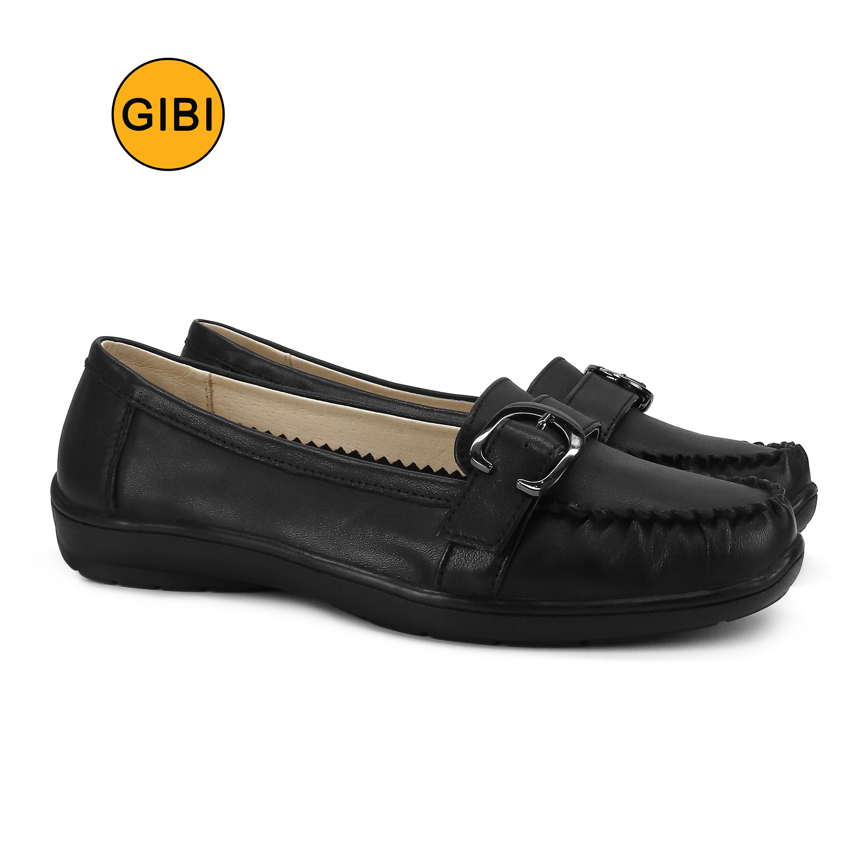 Gibi School Shoes Gibi Black Shoes With Heels Stiletto Heels Gibi Sandals With Heels Gibi High Heels Soft Leather Single  Shoes Work Women's Black