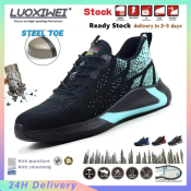 LUOXIWEI Steel Toe Safety Shoes for Men and Women