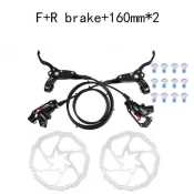 JEDERLO Mountain Bike Hydraulic Disc Brake Kit, Aluminum Alloy