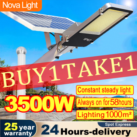 SolarMax 3500W Outdoor Solar Street Light with Motion Sensor