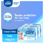 Tender Care Hypo-Allergenic Baby Soap 115g, Pack of 3