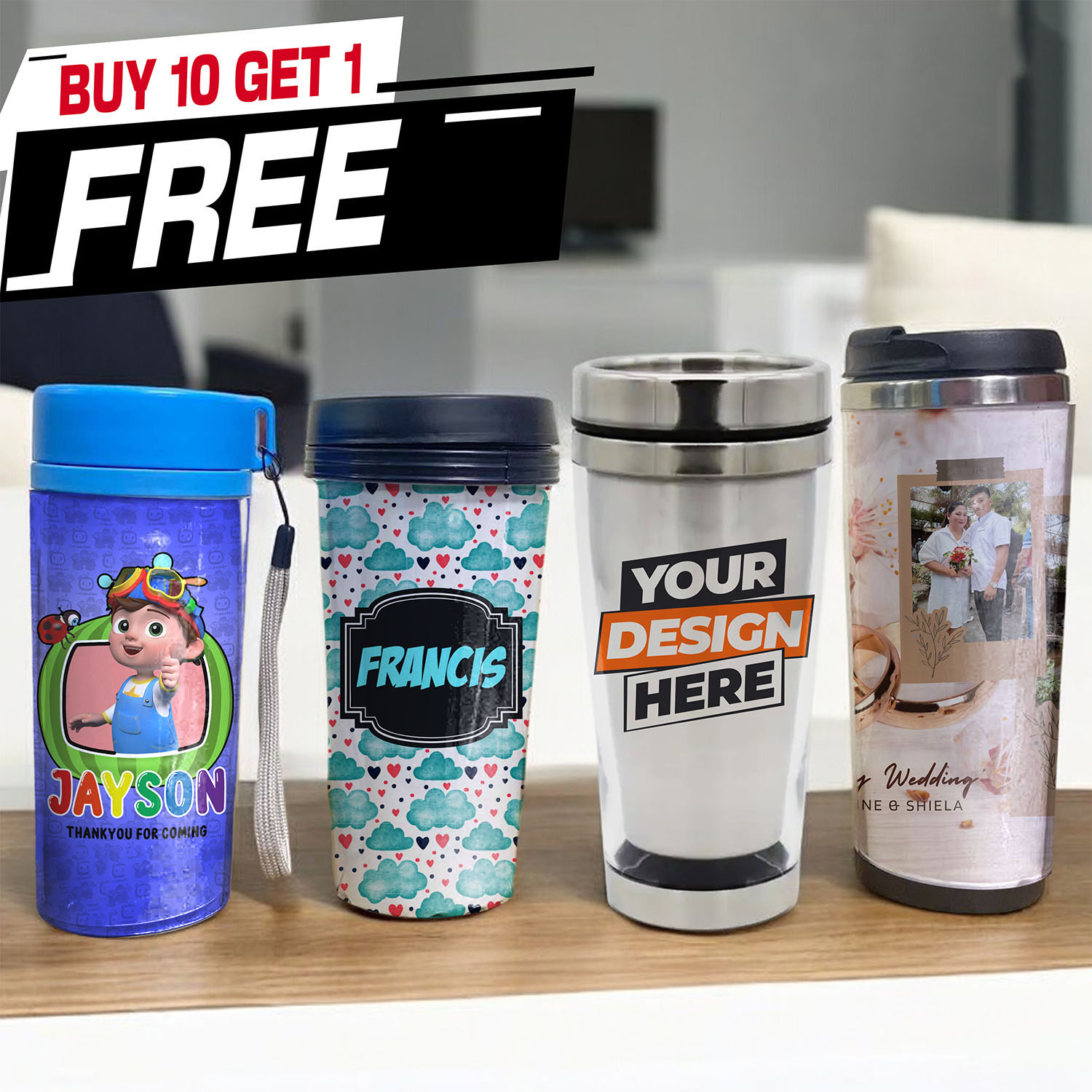Shop Tumbler Custom Cheap  Fast & Easy | Lazada Philippines